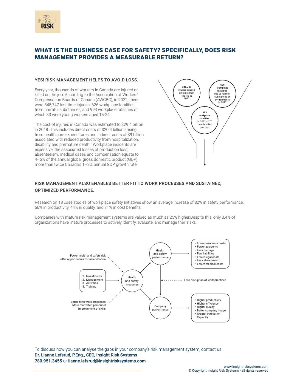V2 Cover Business Case For Safety Page 1 of the PDF